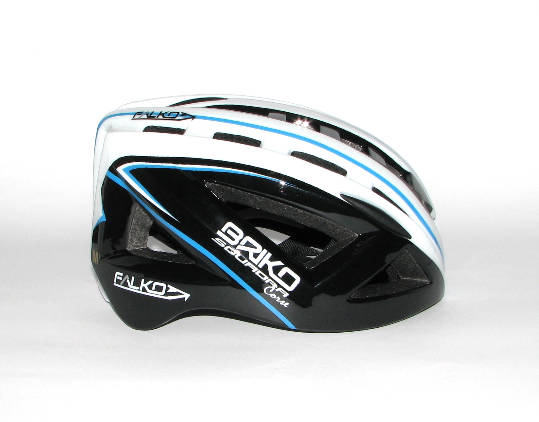 Велошлем Briko Falko White-Blk-Blu M Велошлем Briko Falko White-Blk-Blu M
